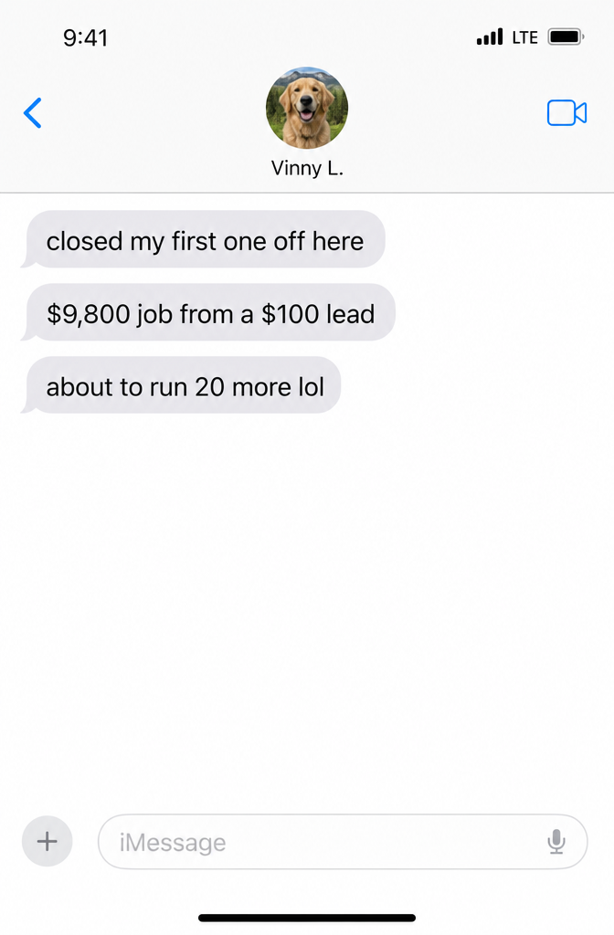 Vinny testimonial